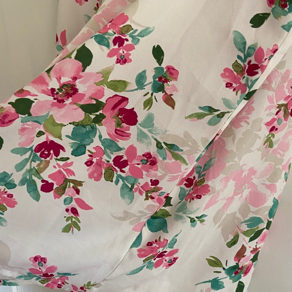 Counterparts Pink and Green Floral Blouse - Picture 4 of 5